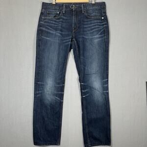 Bonobos The Summerweight Jean Men's Straight Leg 33x32 100% Cotton Blue